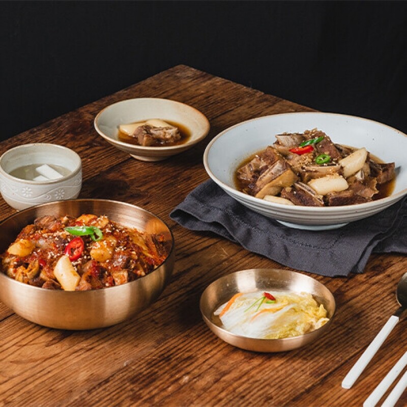 매운갈비찜 전문점 원주 금성식당,백년가게 금성식당 소갈비찜 냉장 (3인분)밀키트